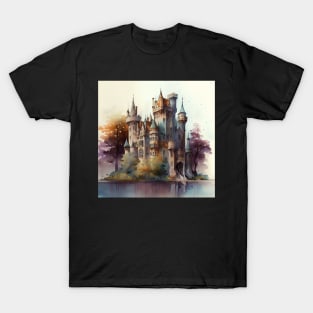 Castle Watercolor Ornament T-Shirt